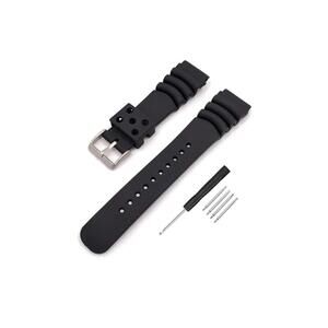 Rubber Curved Line Watch Band Divers Model (20mm) M88